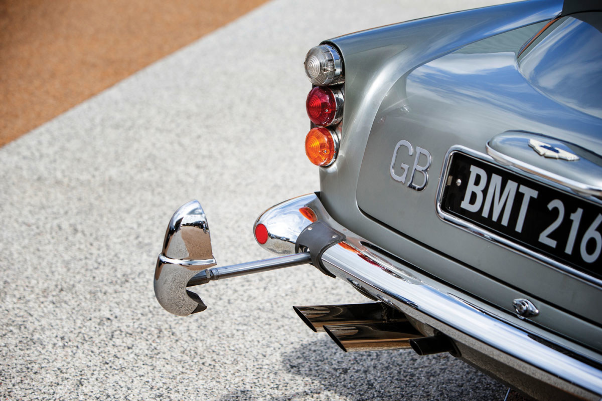 Oil and smoke dispensers of the 1965 Aston Martin DB5 ‘Bond Car’ offered at RM Sotheby’s Monterey live auction 2019